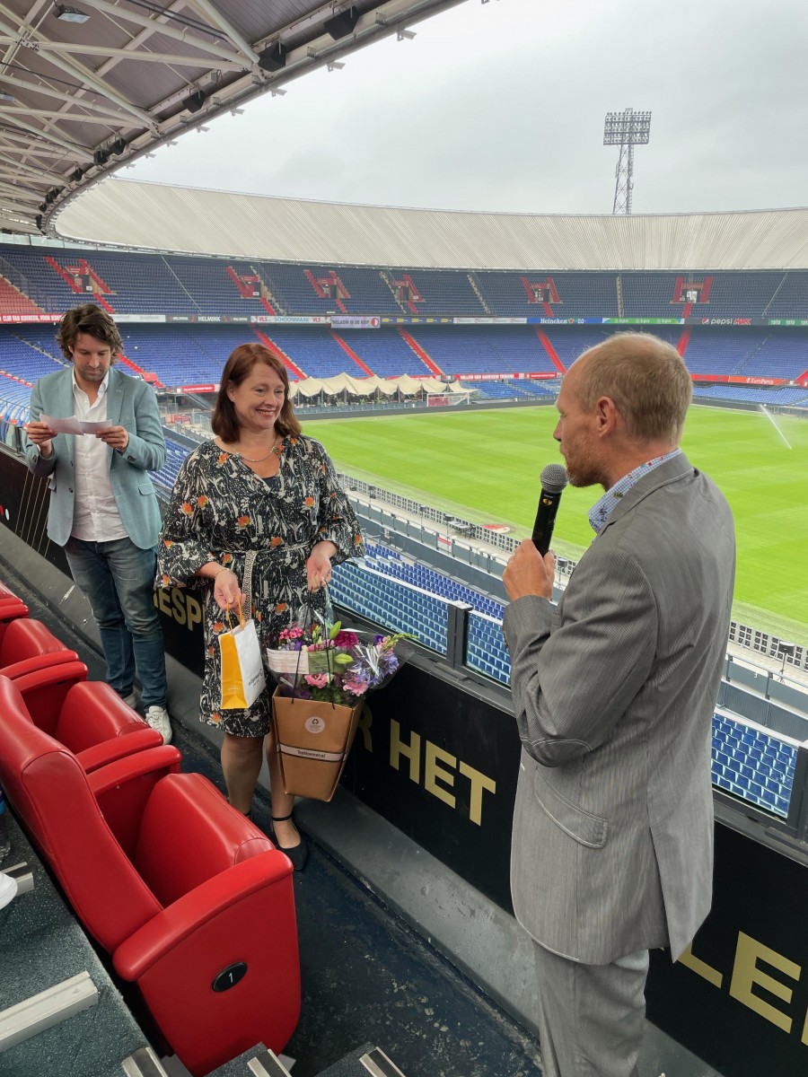 Constance Van Berkel Bouwman In De Kuip