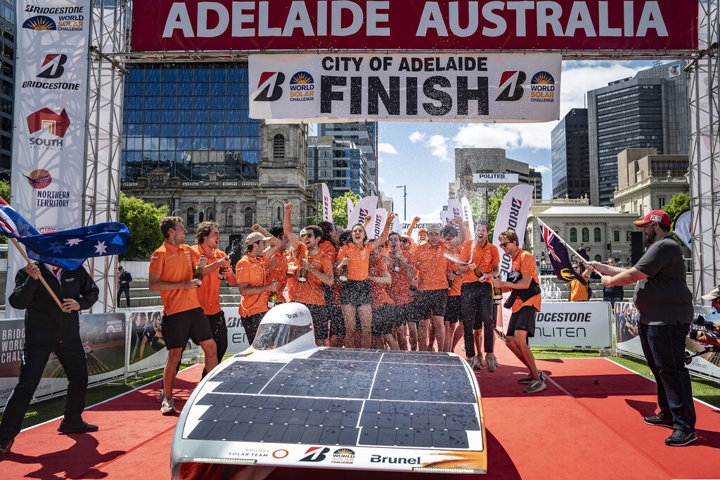 Brunel Solar Team race